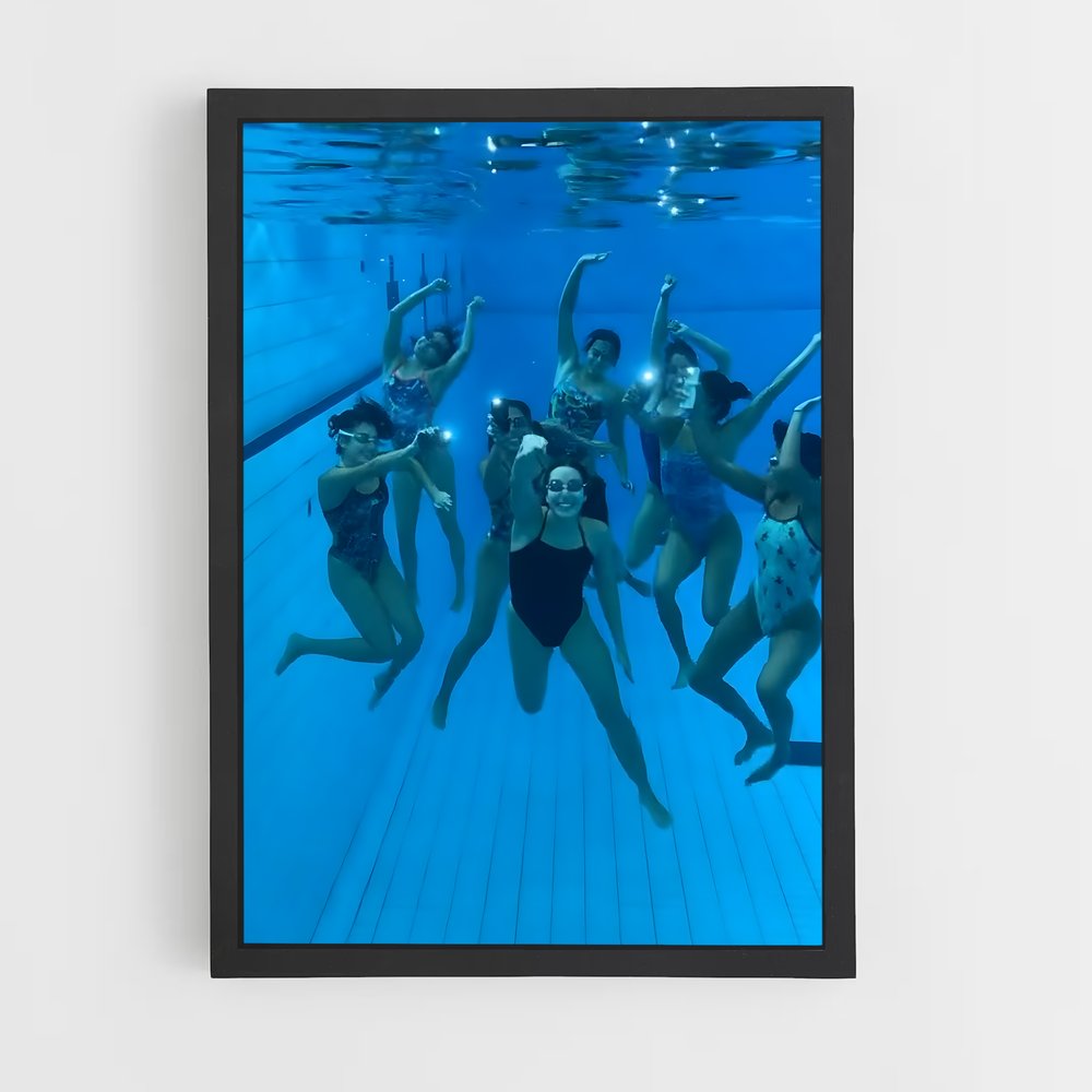 Poster Synchronized diving synchronisé – affiche Plongeon synchronisé (vue 2)
